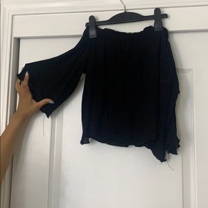 Ambiance off the shoulder black top